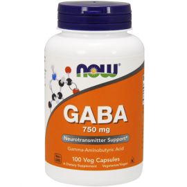 GABA 750 mg от NOW